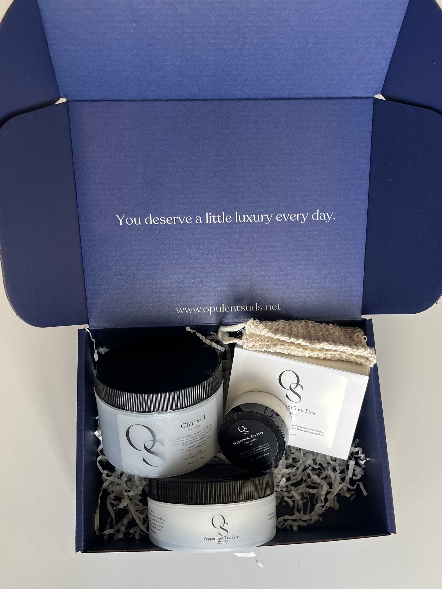 *Self Care Box- Activated Charcoal/Peppermint Tea Tree